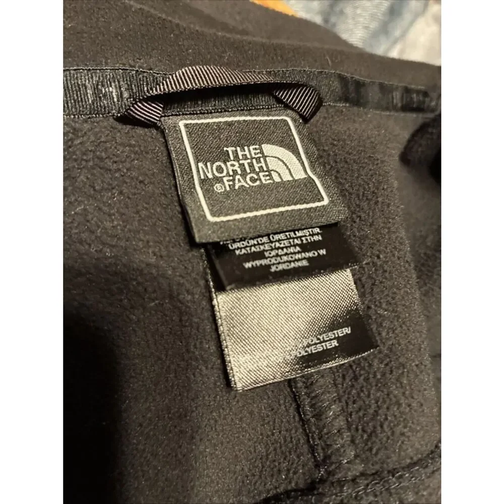 the north face Solid Black Fleece Long Sleeve Zip Up Jacket Small